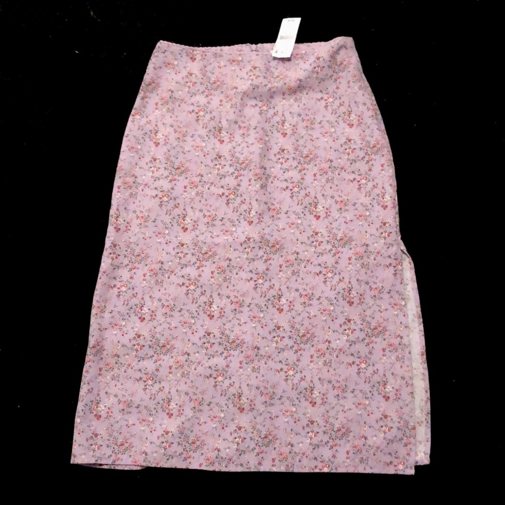 John Galt Phoebe lilac midi skirt